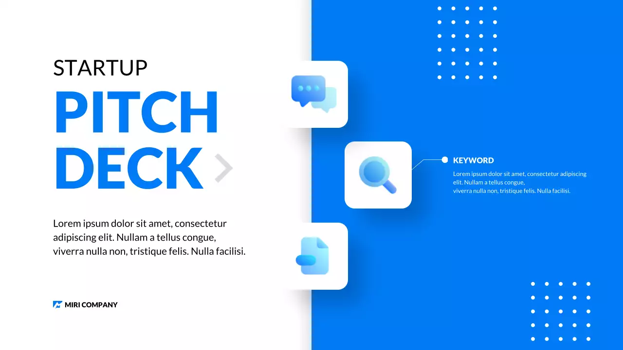 블루 모던 스타트업 피치 프로모션 프리젠테이션