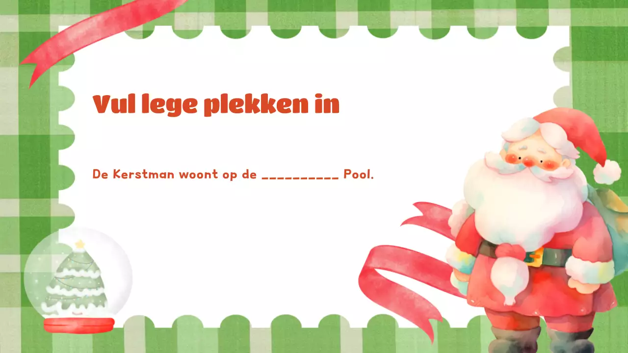 groene feestelijke vakantiepresentatie