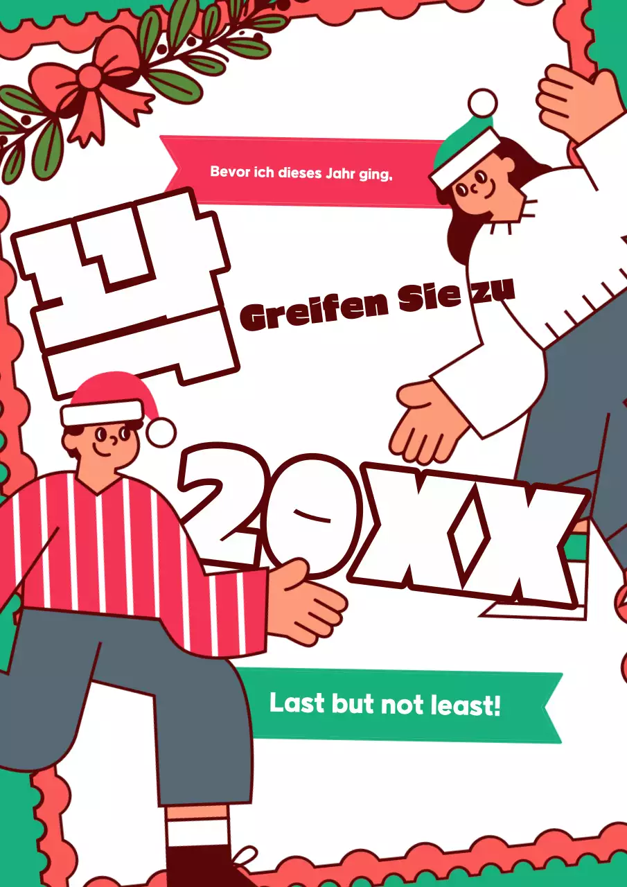 Rote Retro-Urlaubsanzeige