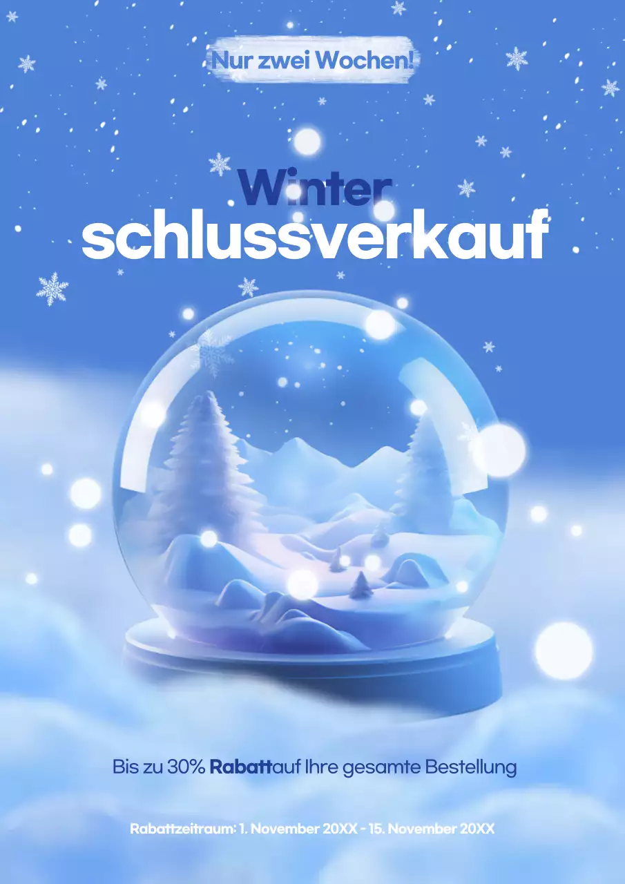 Blue Simple Winter Sale