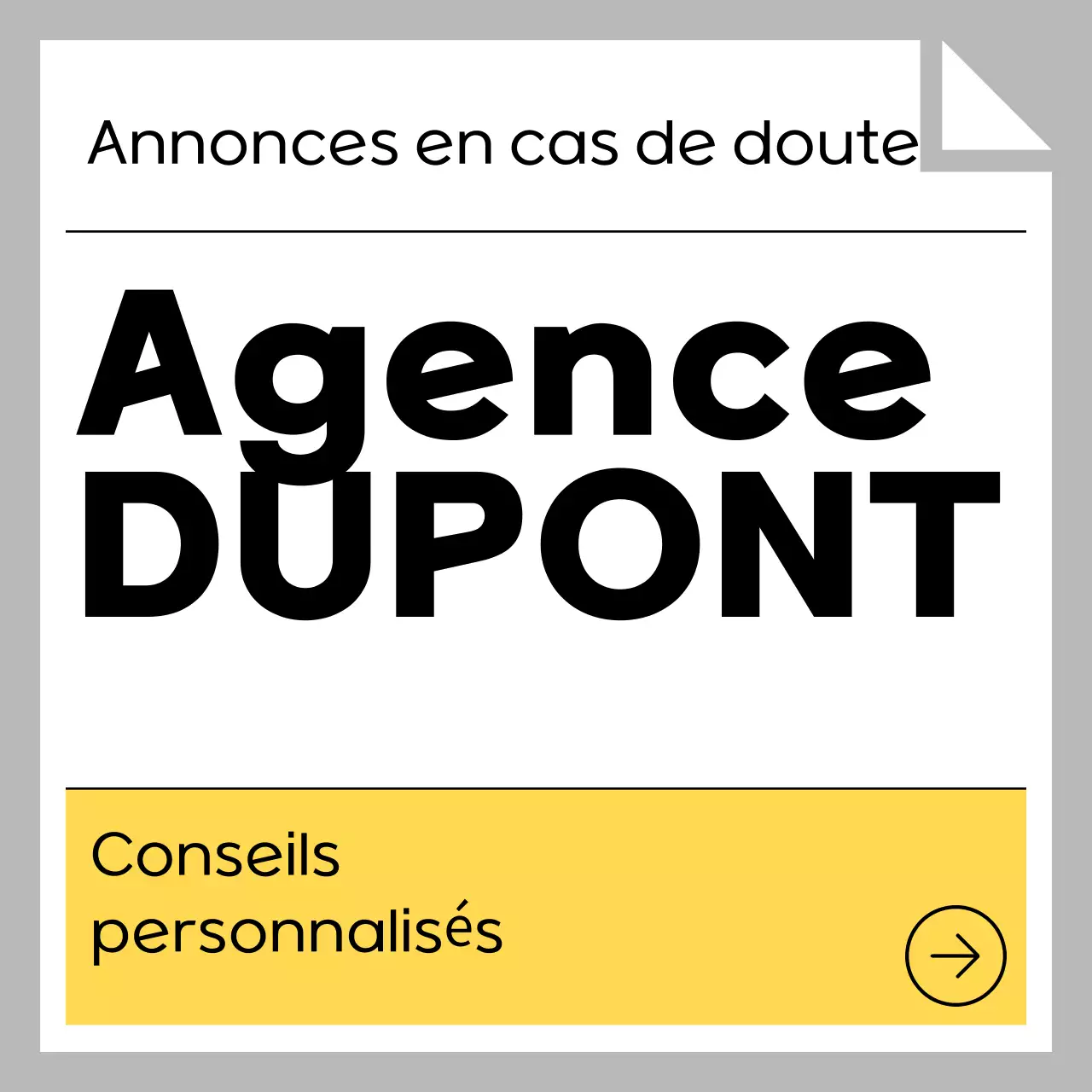 Guide des annonces simples en gris