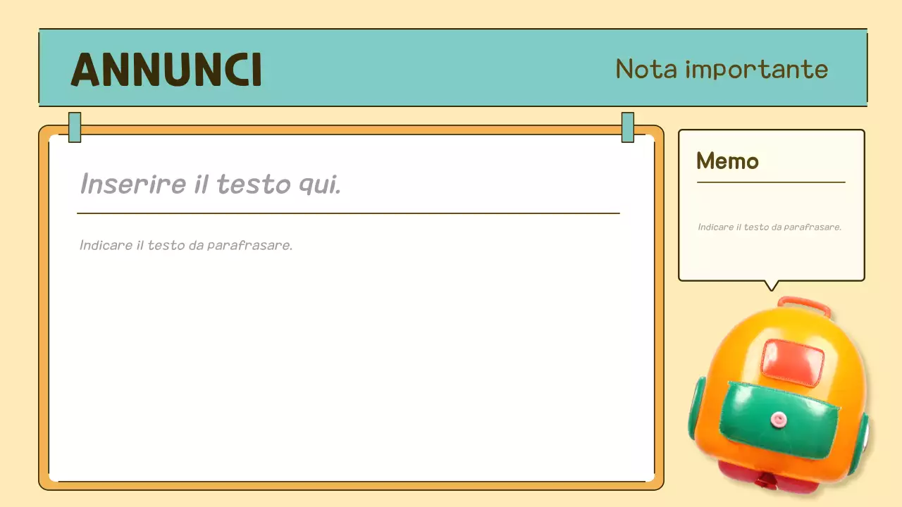 agenda pop class arancione e verde