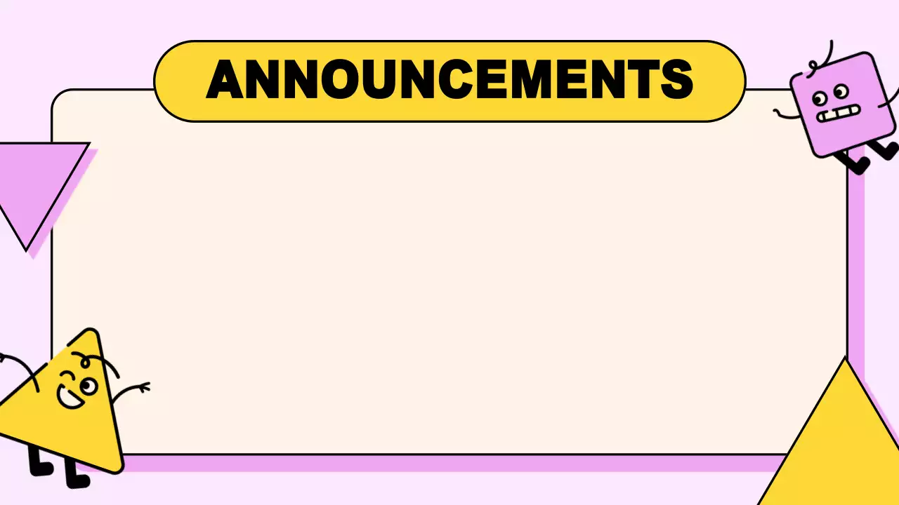 Yellow Playful Class Agenda Planner Presentation