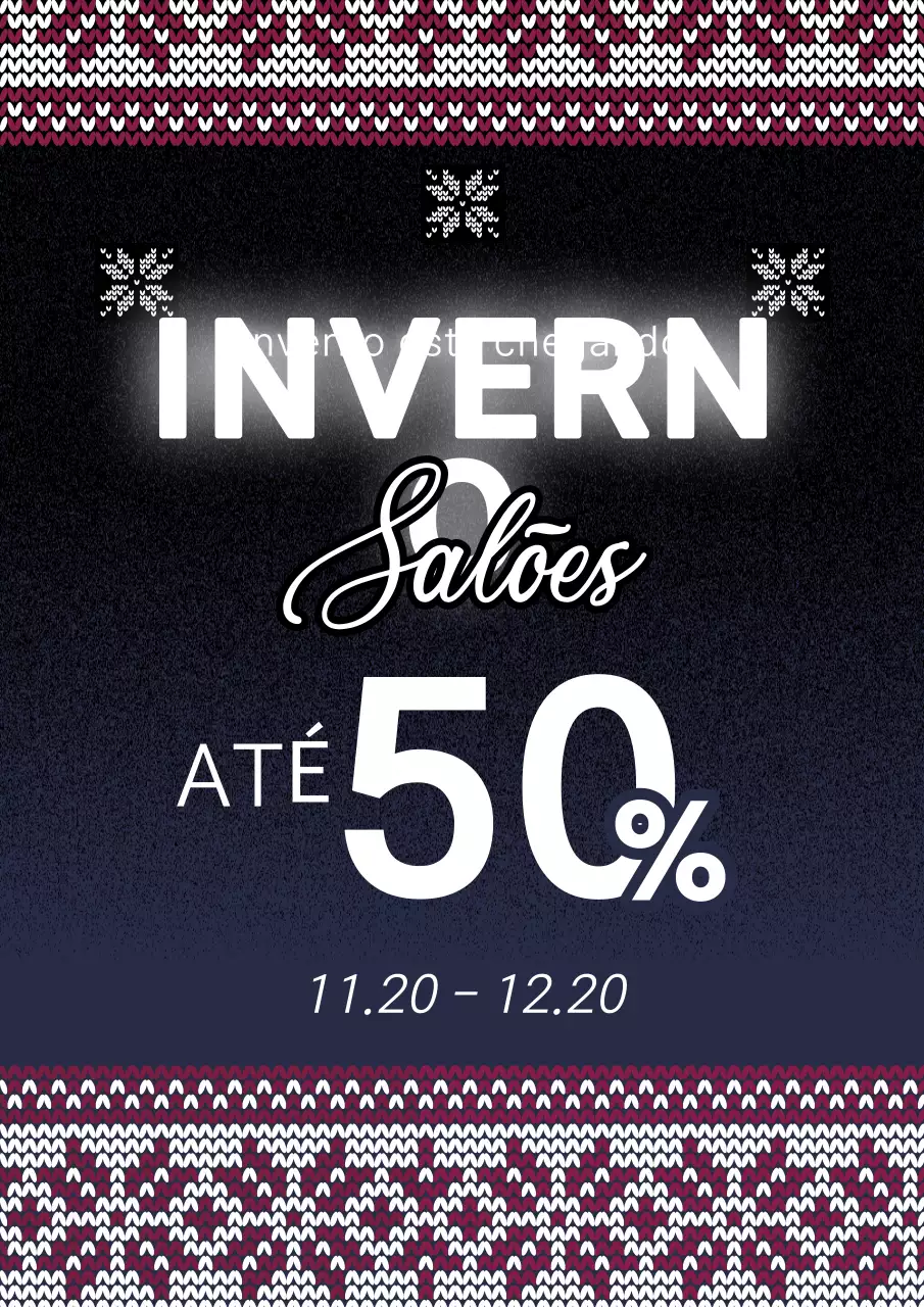 Anúncio de saldos de inverno Black Vintage