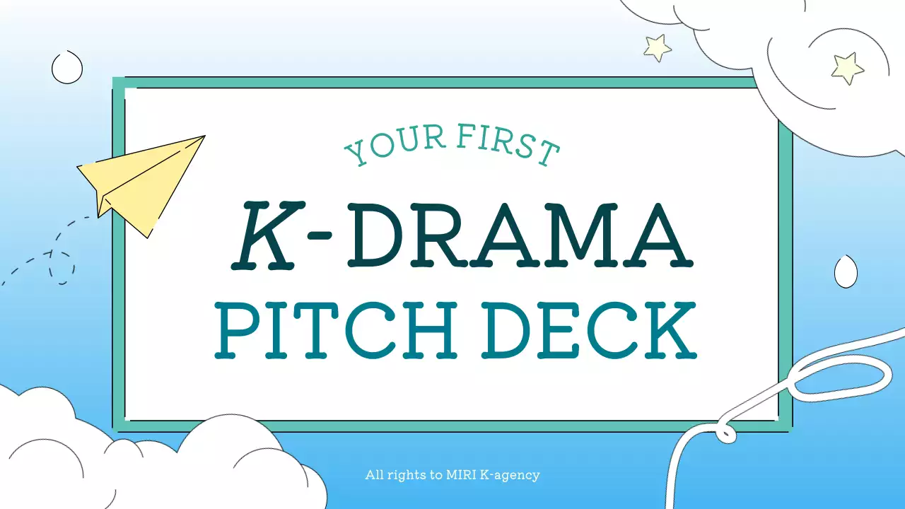 Blue Trendy K-Drama Pitch Presentation
