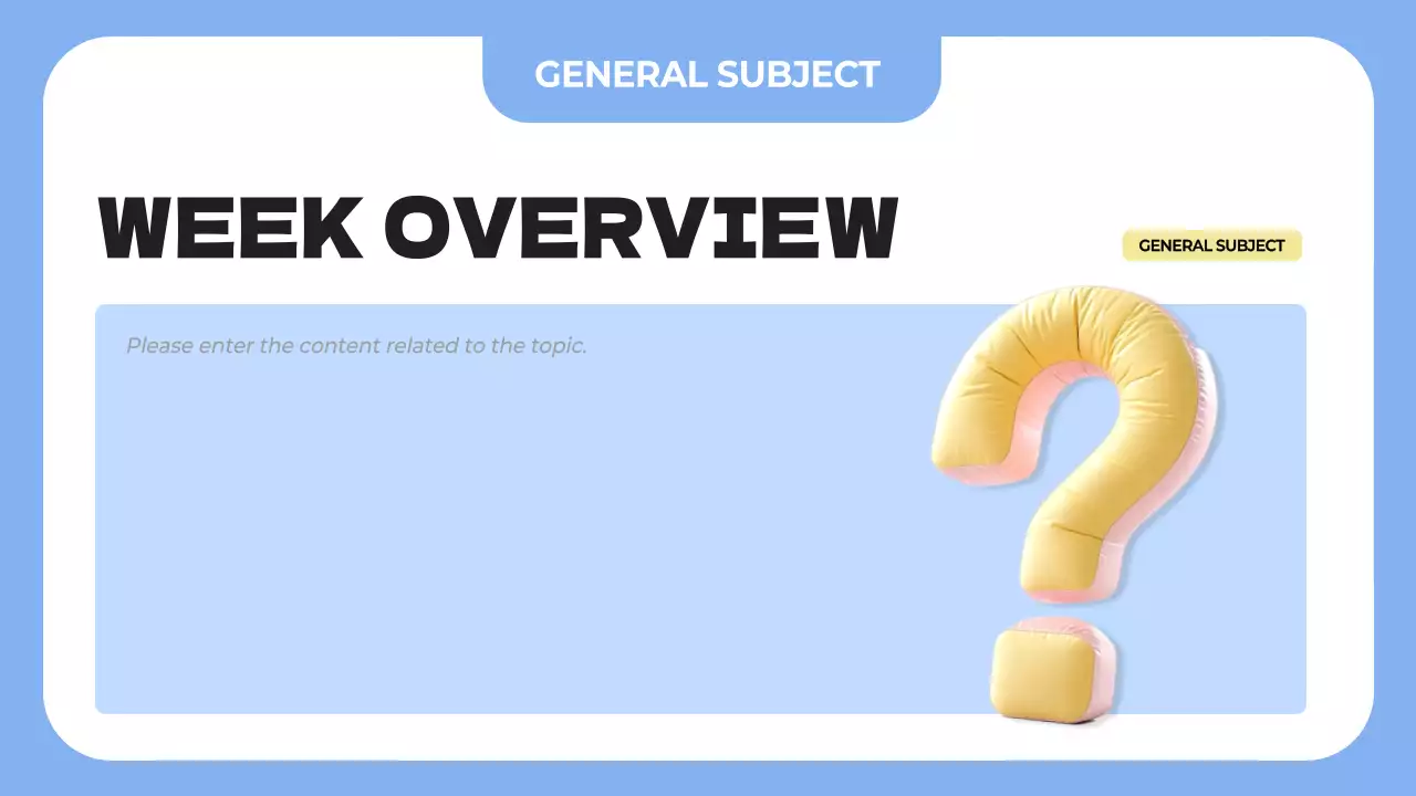 Presentasi Jadwal Kelas Modern Biru