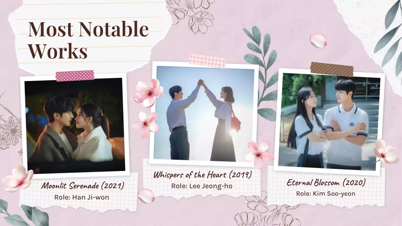 Pink Floral Drama Pitch Presentation