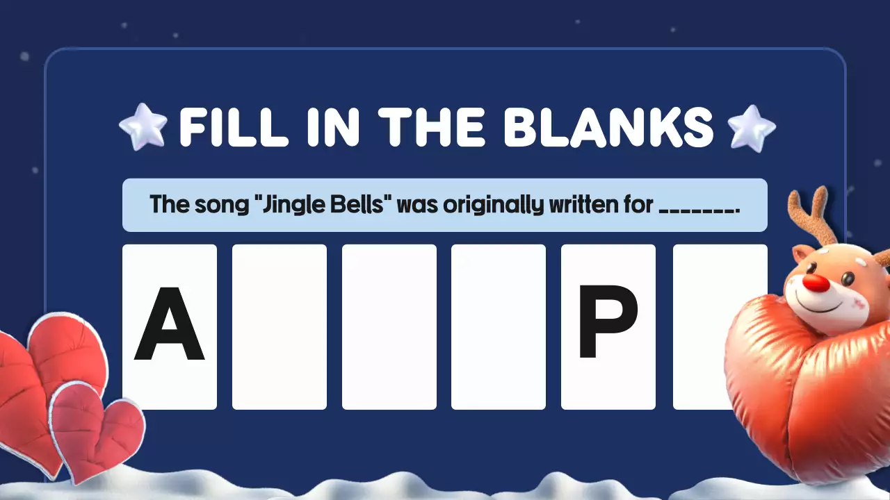 Blue Festive Christmas Quiz Guide Presentation