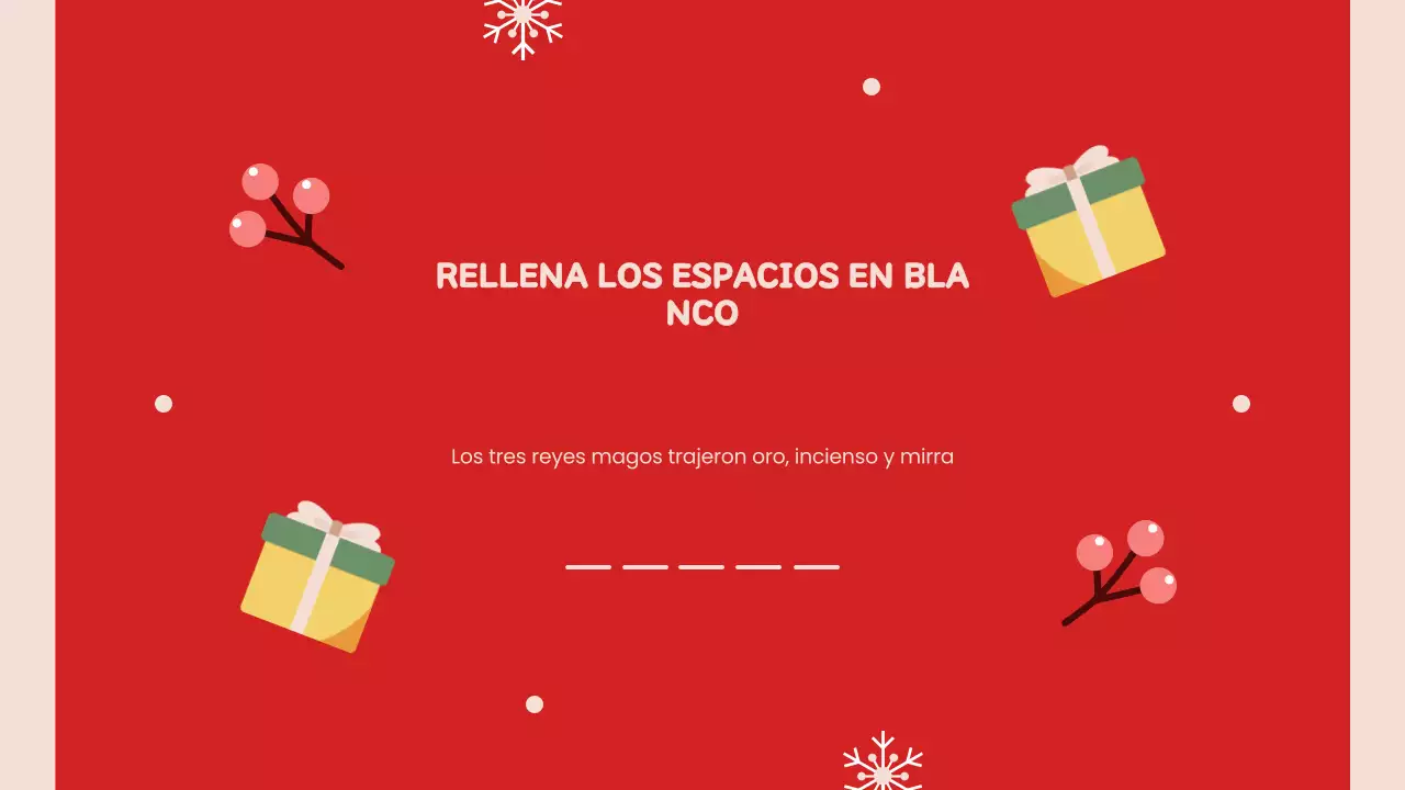 Presentación navideña retro roja