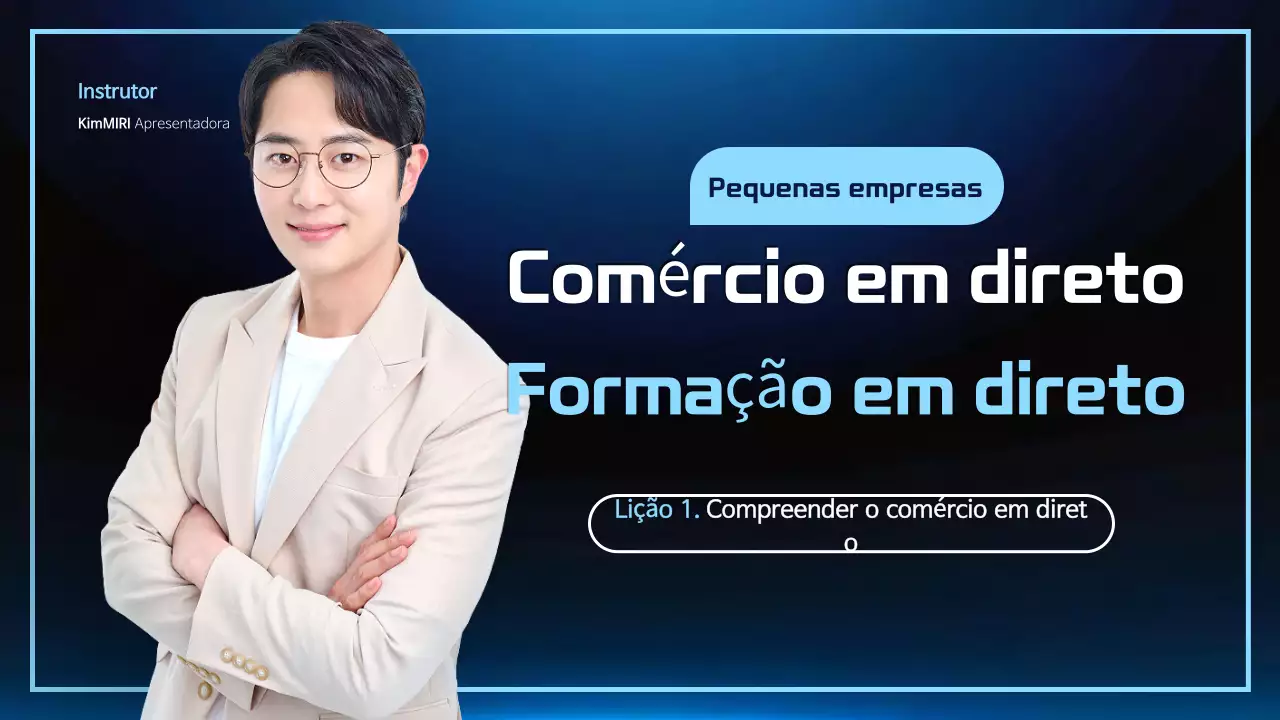 Anúncio da Blue Modern Education