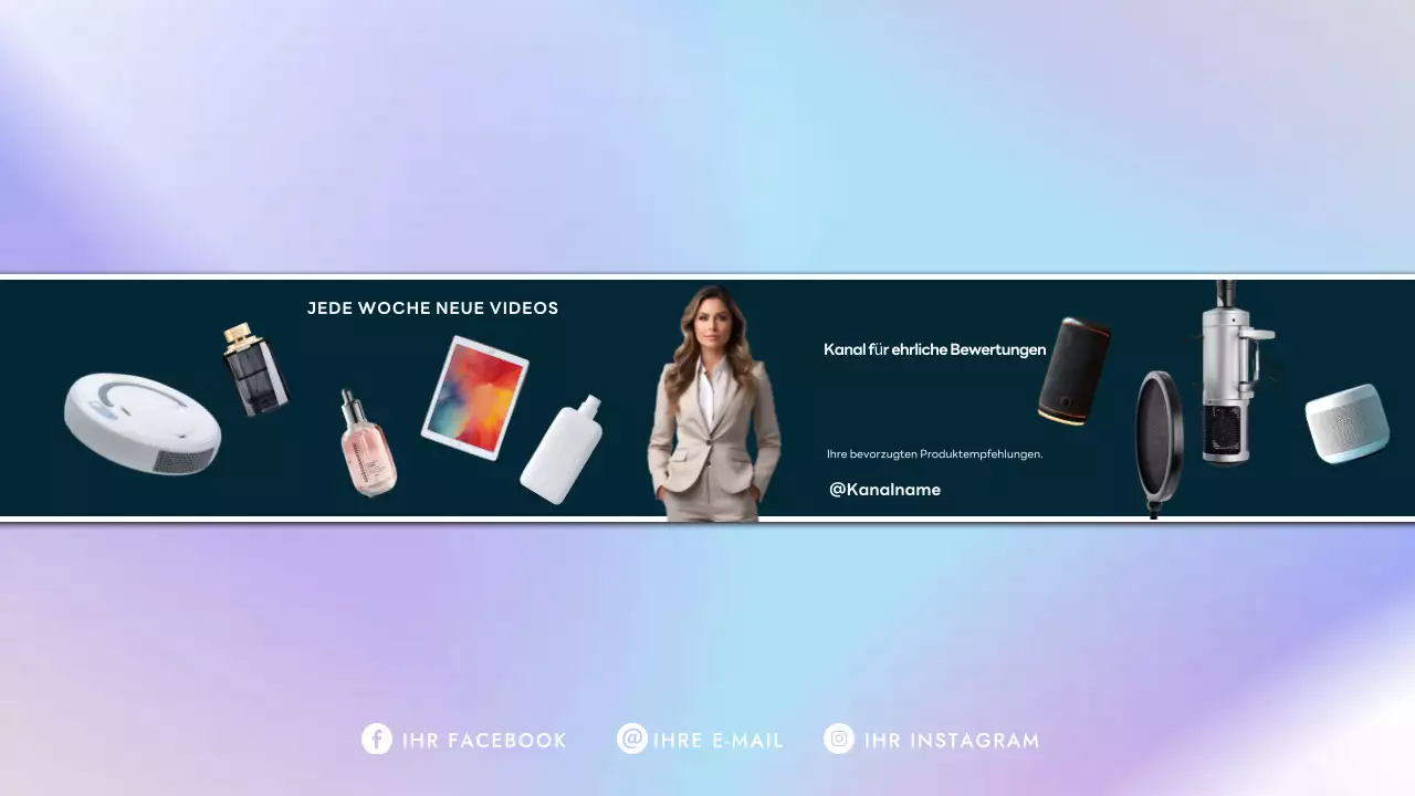 Blue Modern Produktförderung