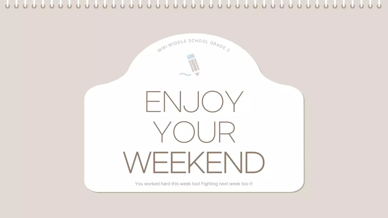 Beige Minimal Class Planner Presentation