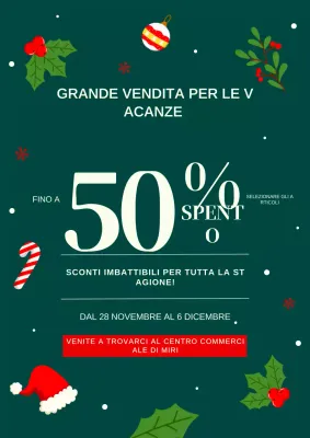 promozione verde di vendita festiva
