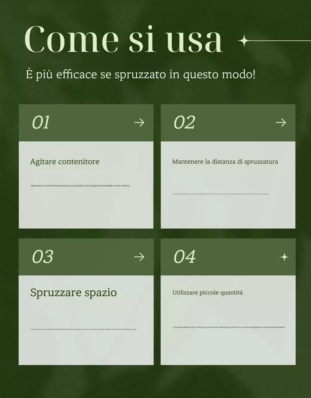 Promuovere prodotti profumati ecologici e minimalisti