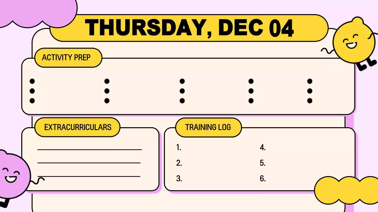 Yellow Playful Class Agenda Planner Presentation