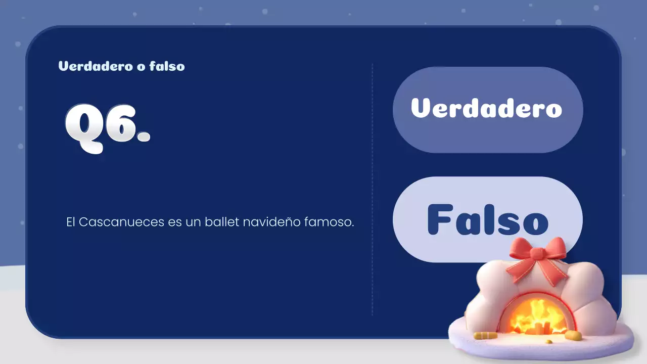 navy and white creative christmas quiz class