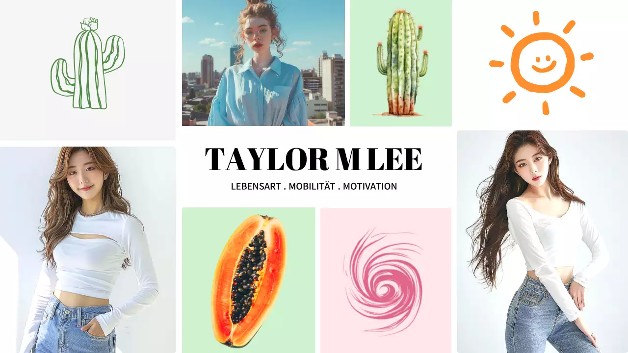 farbenfroher moderner Lifestyle-Newsletter