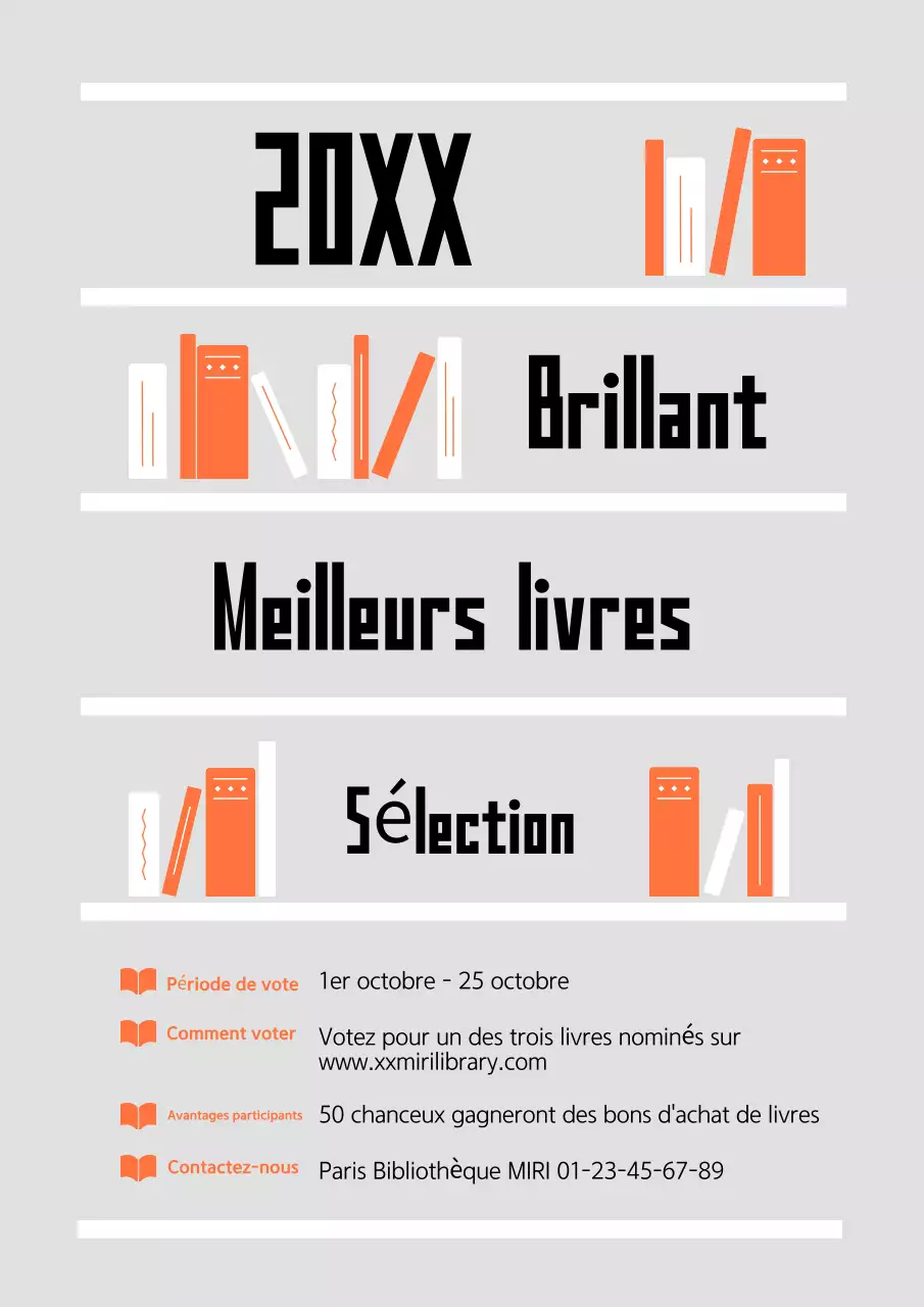 Annonce de l'événement Grey Simple Book