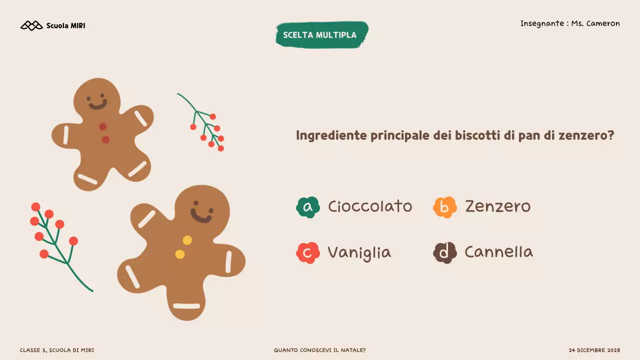 Quiz illustrativi sul Natale per bambini e studenti
