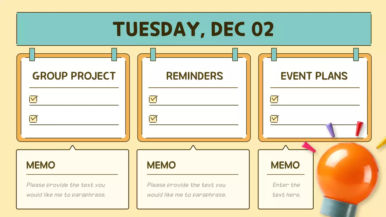 Orange Simple Class Agenda Presentation