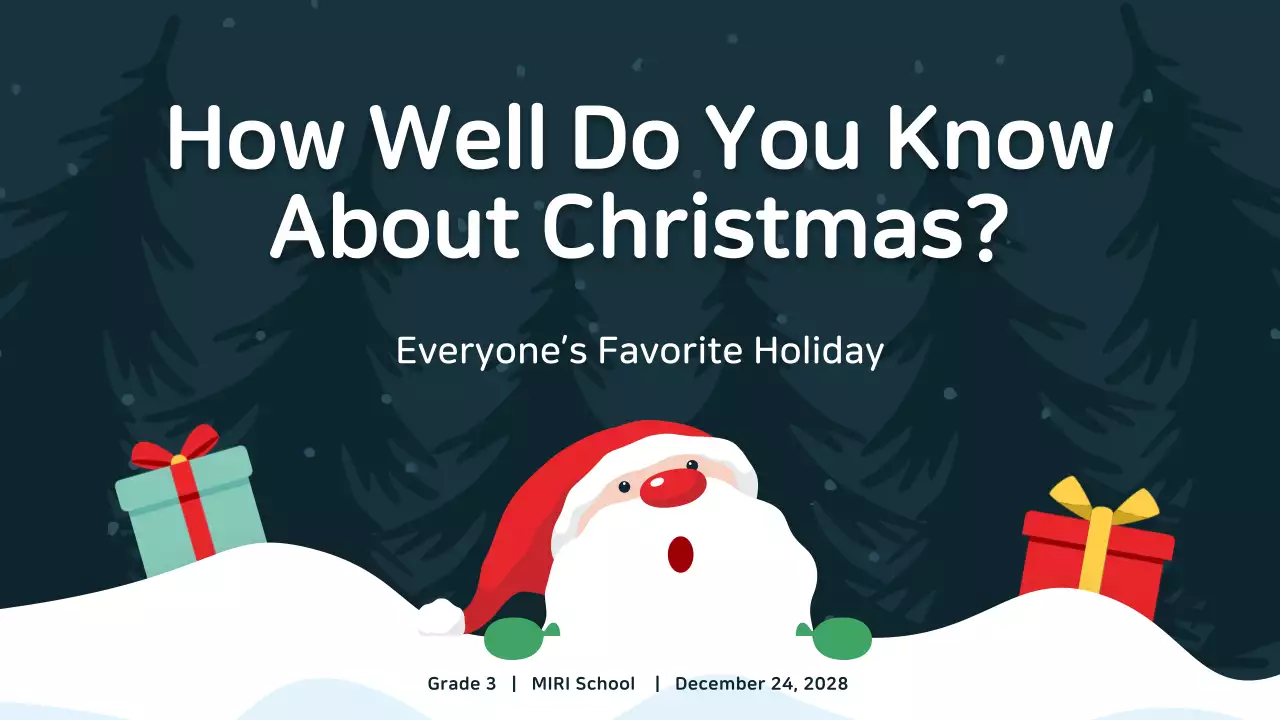 Green Traditional Christmas Guide Presentation