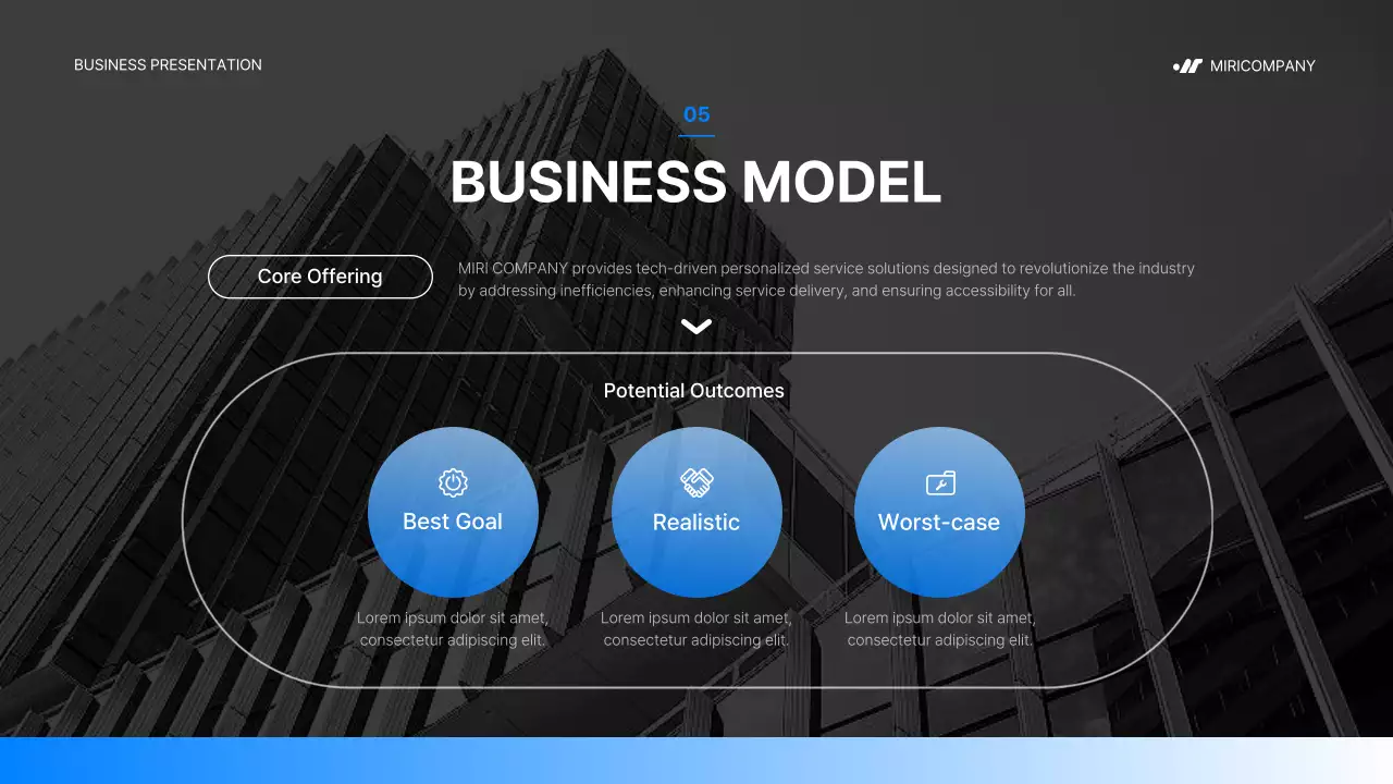 Blue Modern Business Pitch Presentation