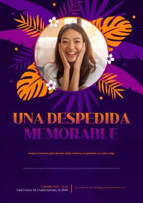 invitación de despedida moderna