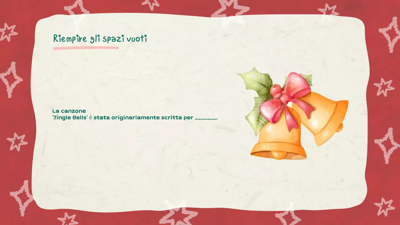 Illustrazione rossa Quiz di Natale Slideshow