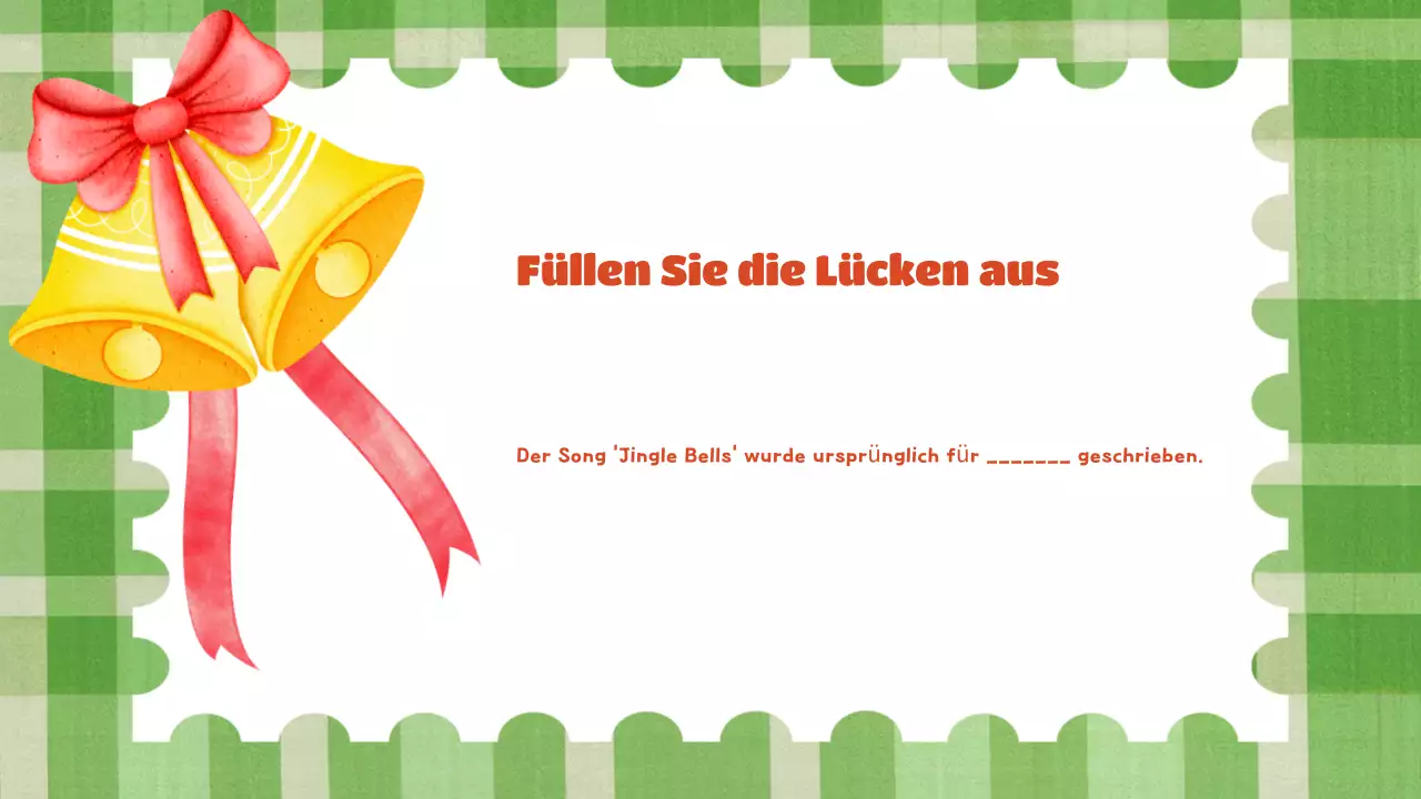 grüne festliche Weihnachtspräsentation