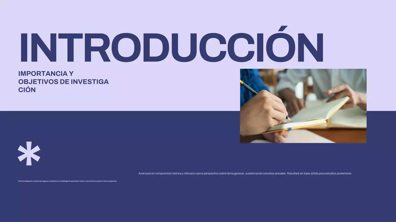 presentación de tesis minimalista púrpura