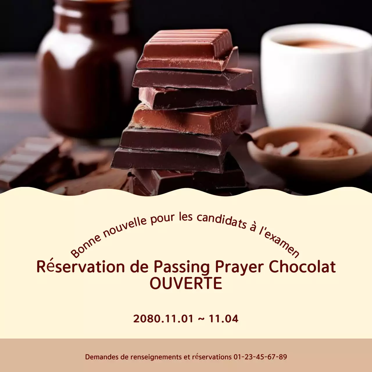 Brown Simple Chocolate Event