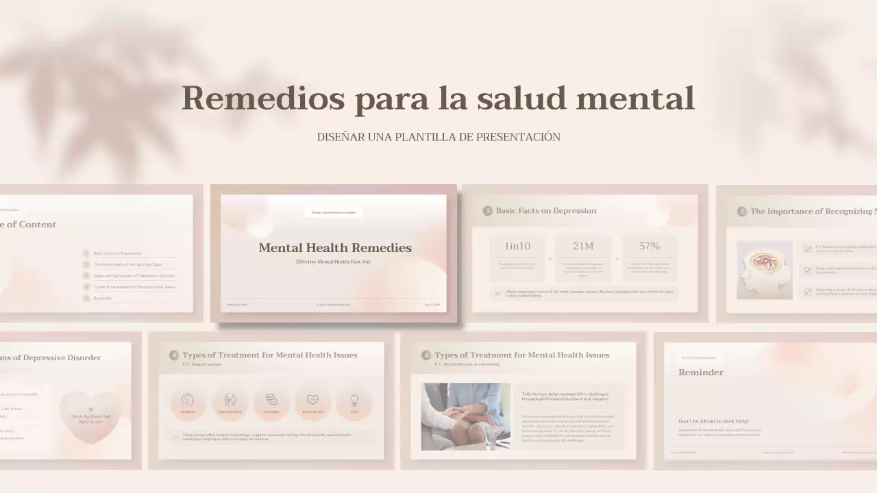 presentación de salud moderna beige