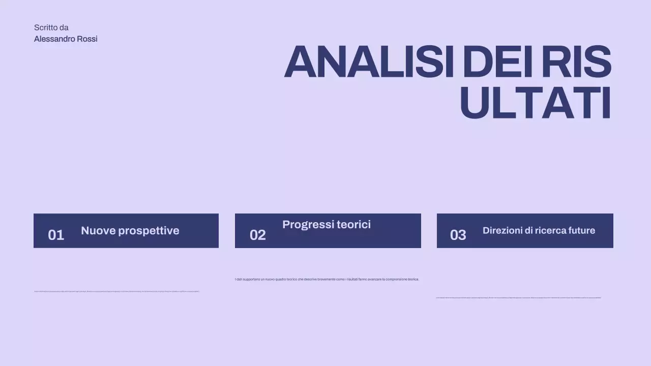 presentazione di tesi minimalista viola