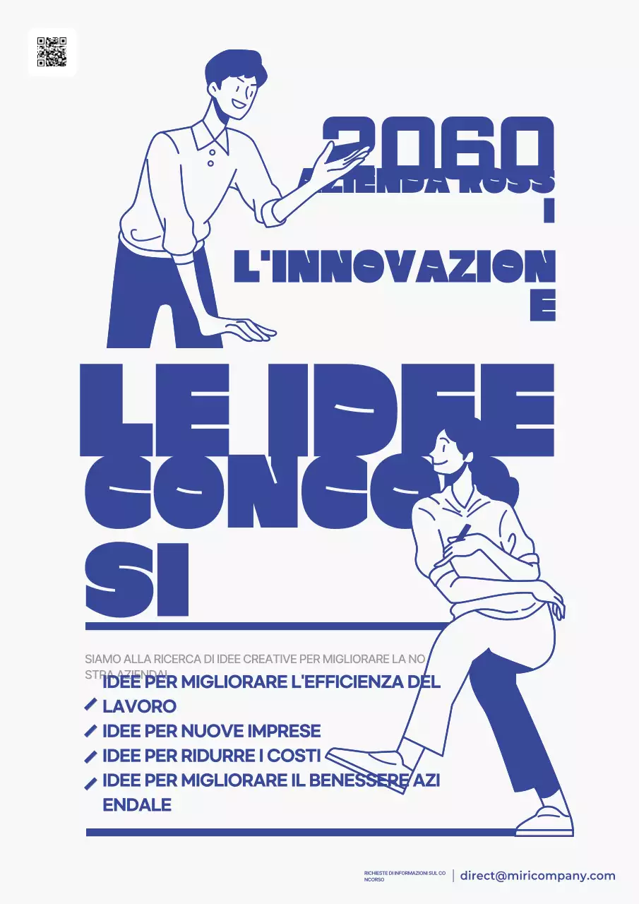 Promuovere il concorso Blue Modern