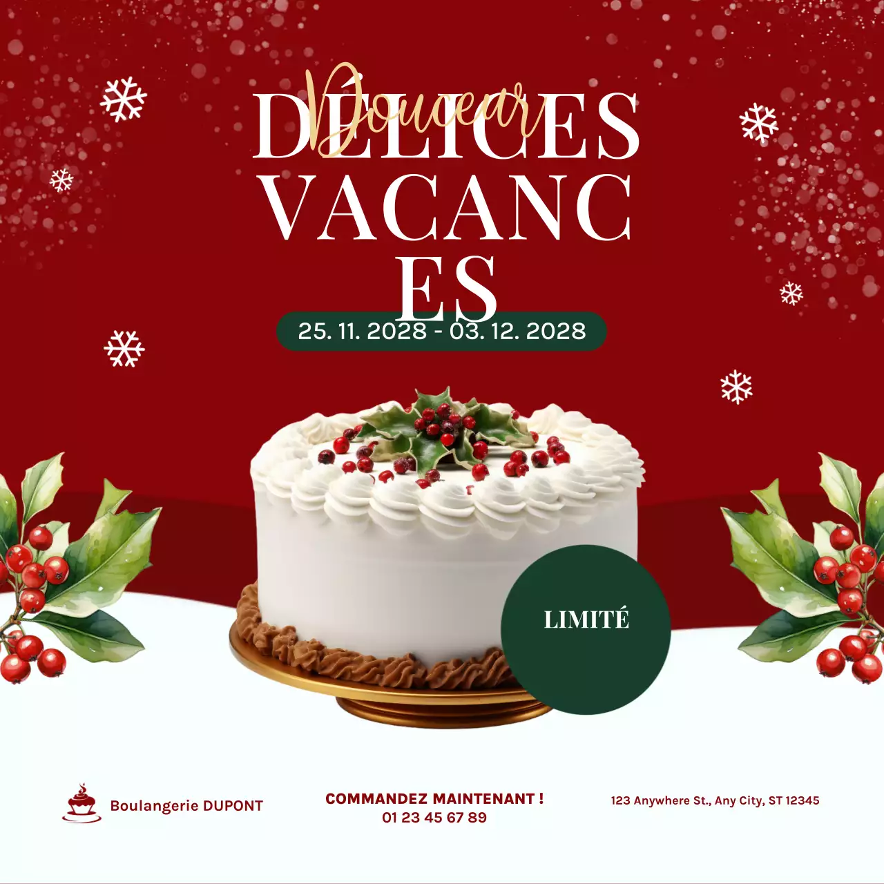 Promotion des médias sociaux pour les fêtes de fin d'année