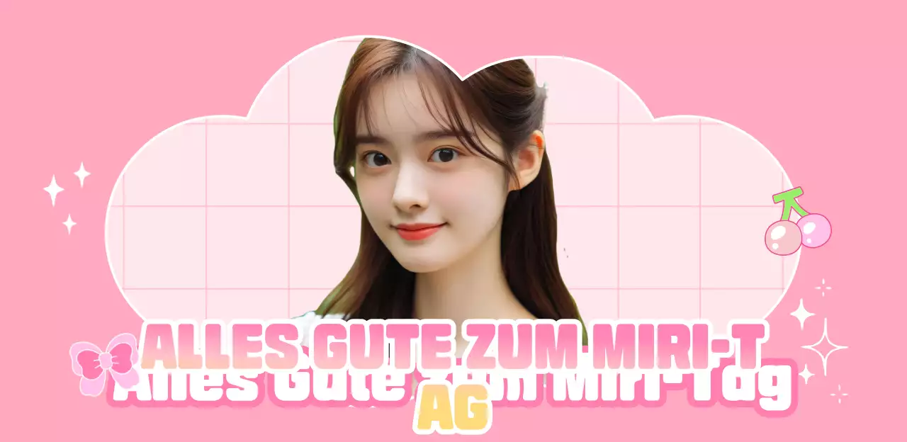 Rosa gemütliche Geburtstagsfeier