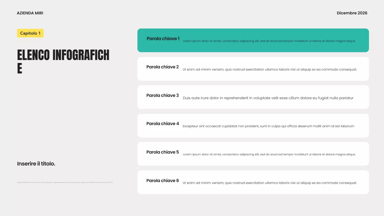 modello di infografica moderna grigia