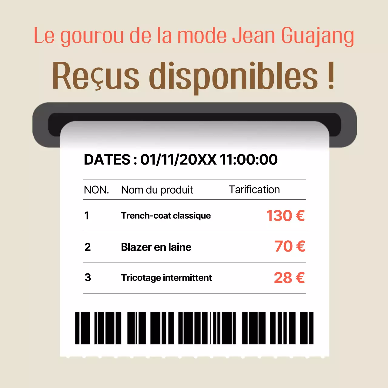 Beige Simple Shopping Ad