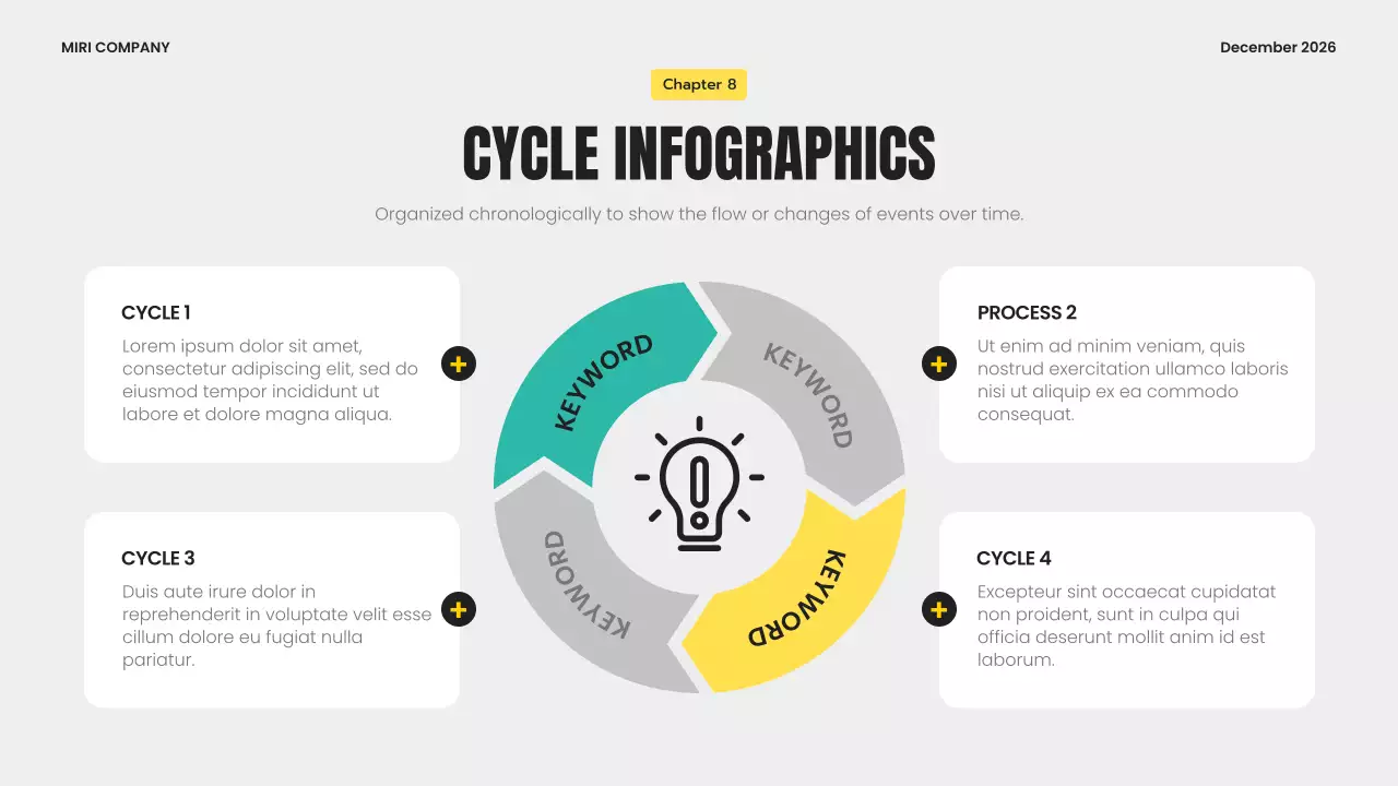 Presentasi Panduan Infografis Modern Abu-abu