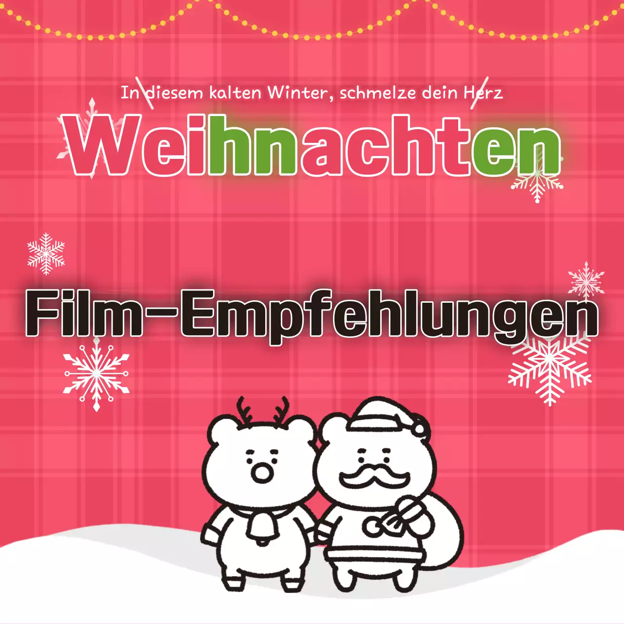 Rote gemütliche Weihnachtsveranstaltungen