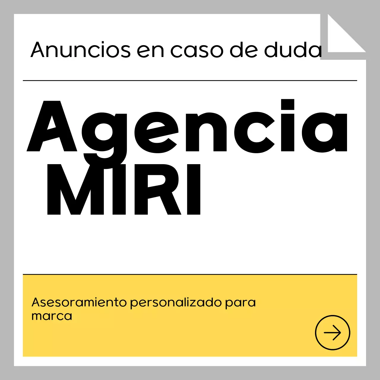 Guía de anuncios Grey Simple