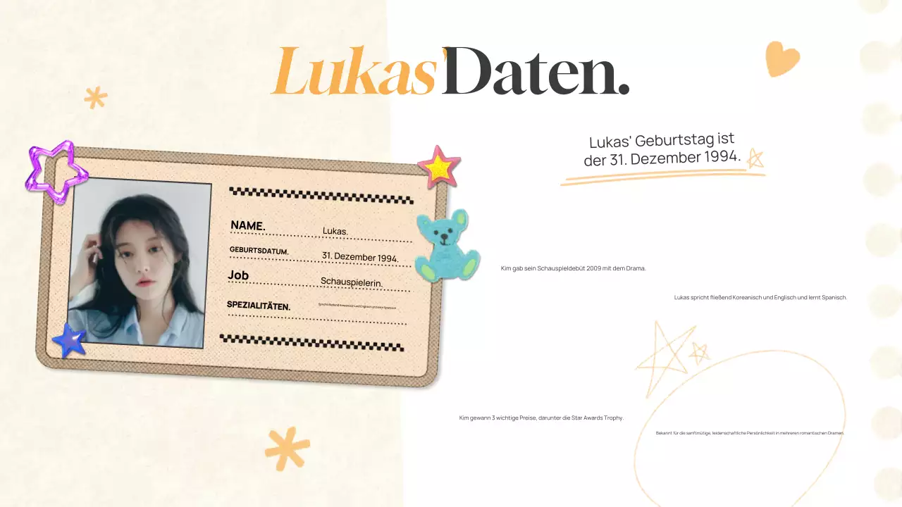 beige modern drama pitch deck persentation