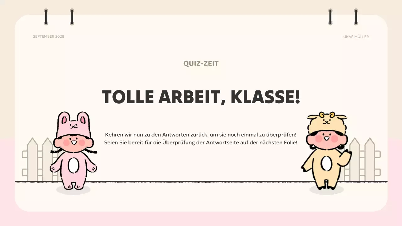 rosa Animation Quizmaterial