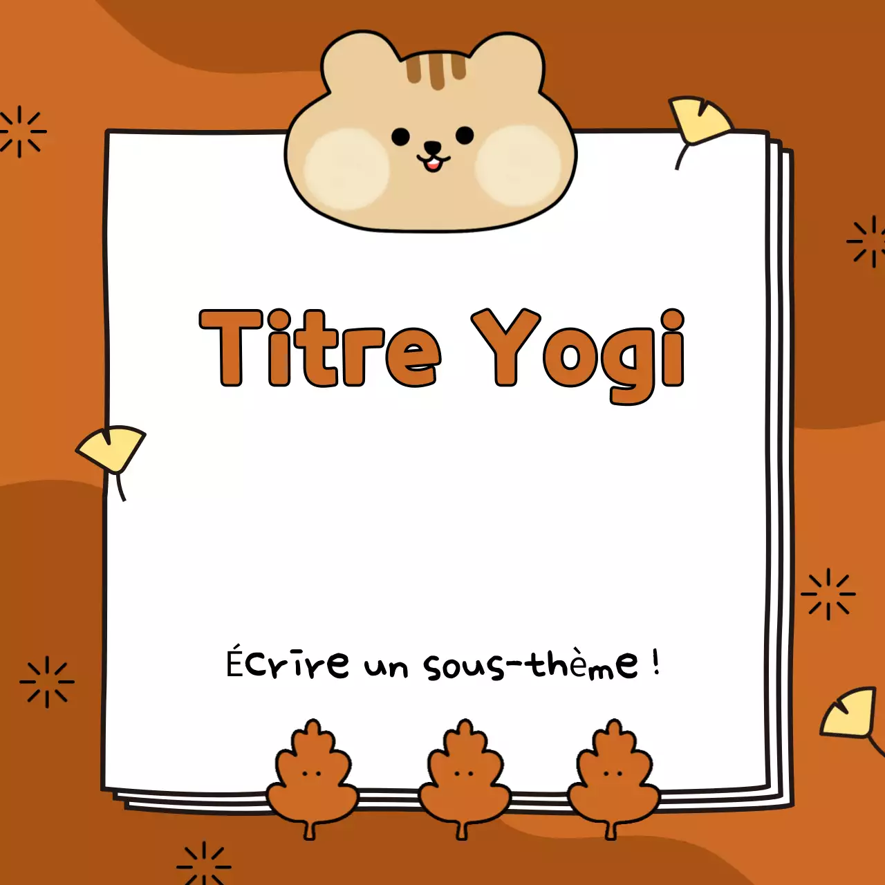 Couverture automnale dans les tons bruns et jaunes