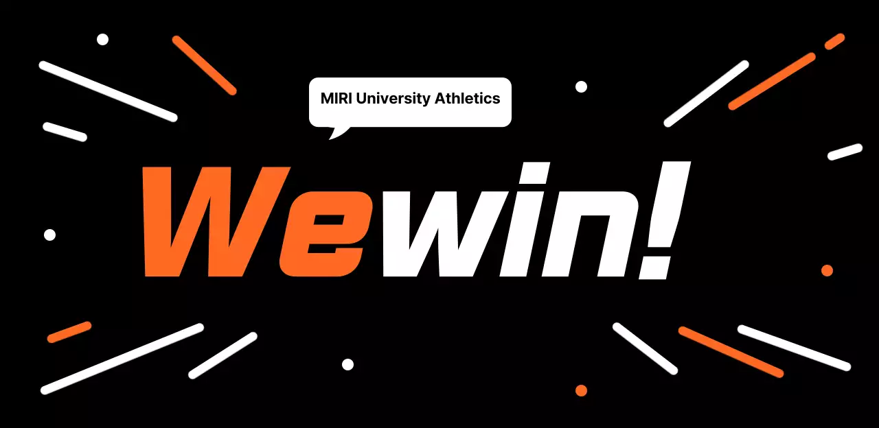 Plan cards for a college athletic meet with an orange cartoon effect