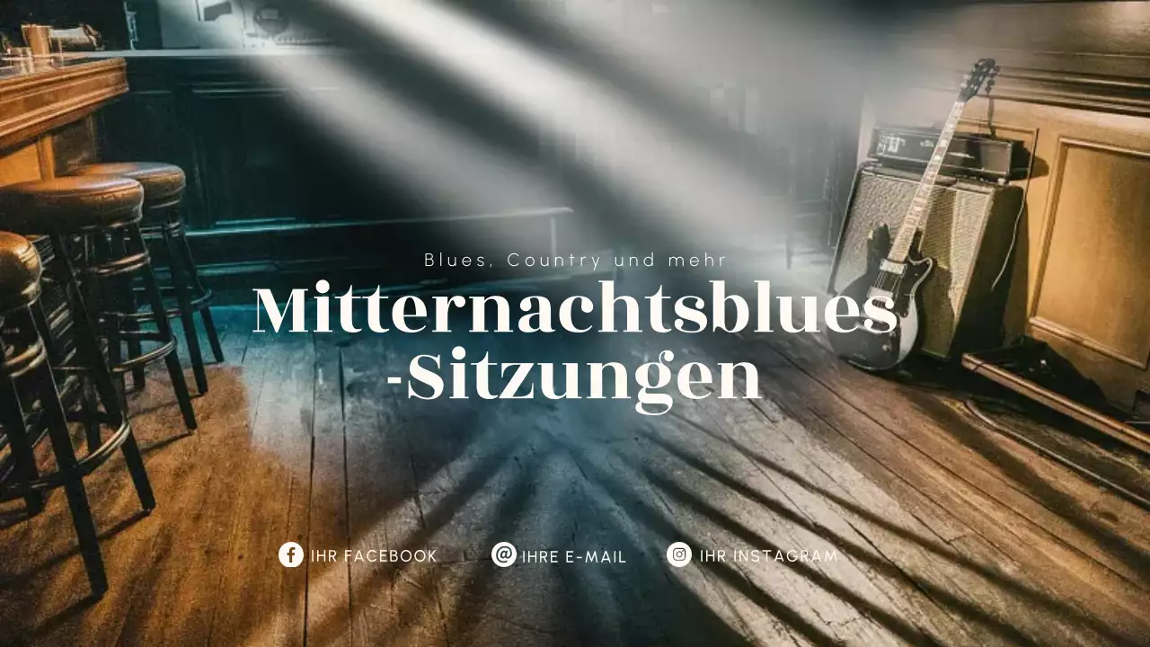 braune rustikale Musikanzeige