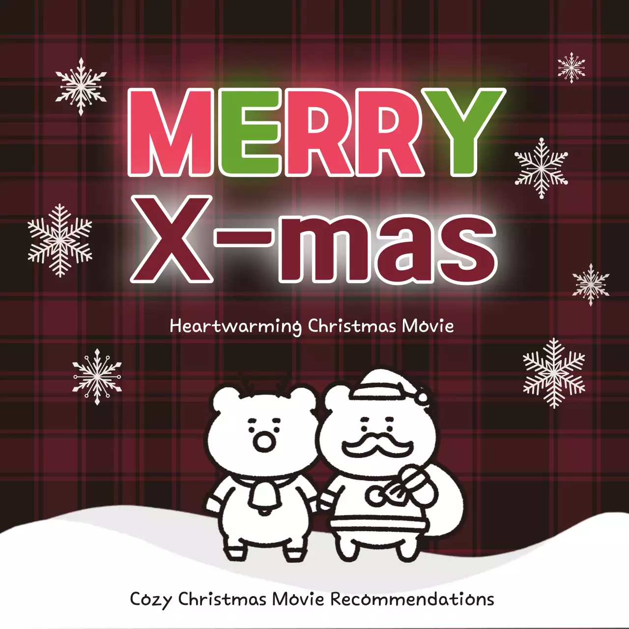 Guia de Natal Red Cute Instagram Carousel