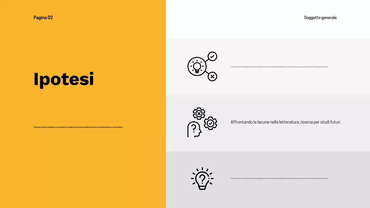 presentazione di tesi moderna nera