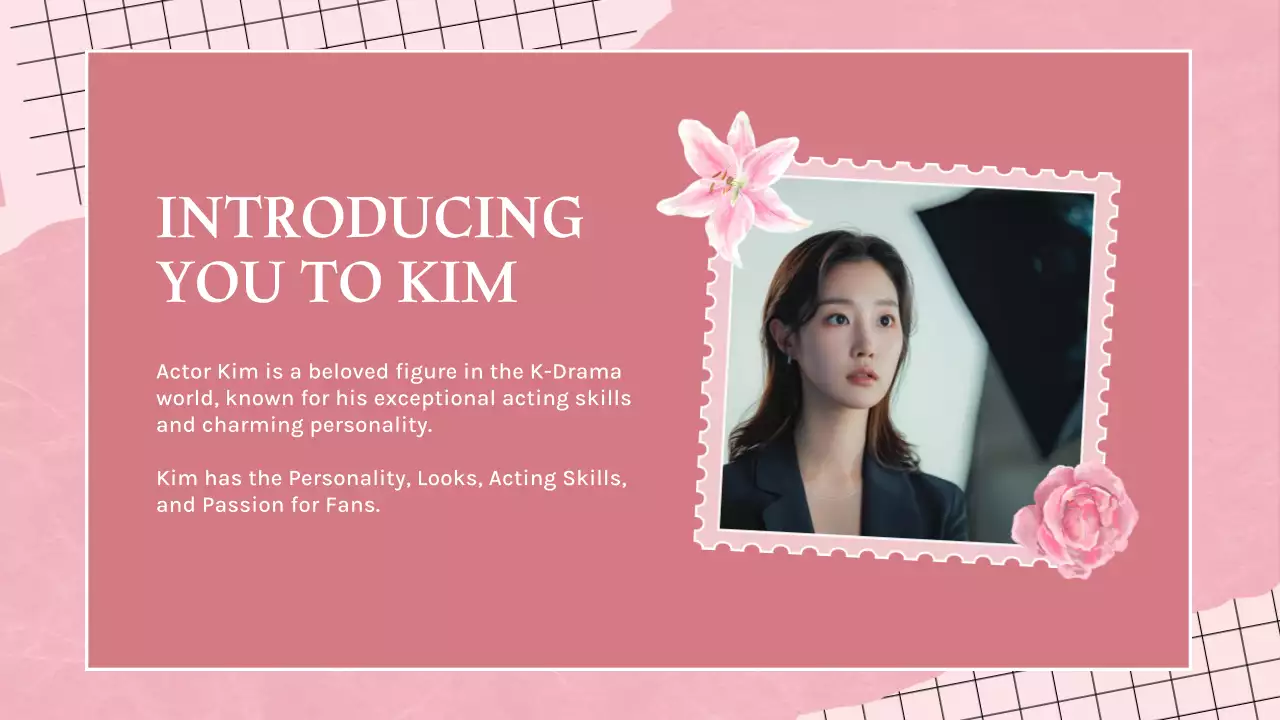 Pink Trendy Drama Pitch Presentation