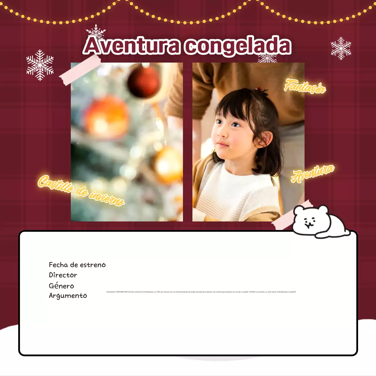 Eventos navideños acogedores